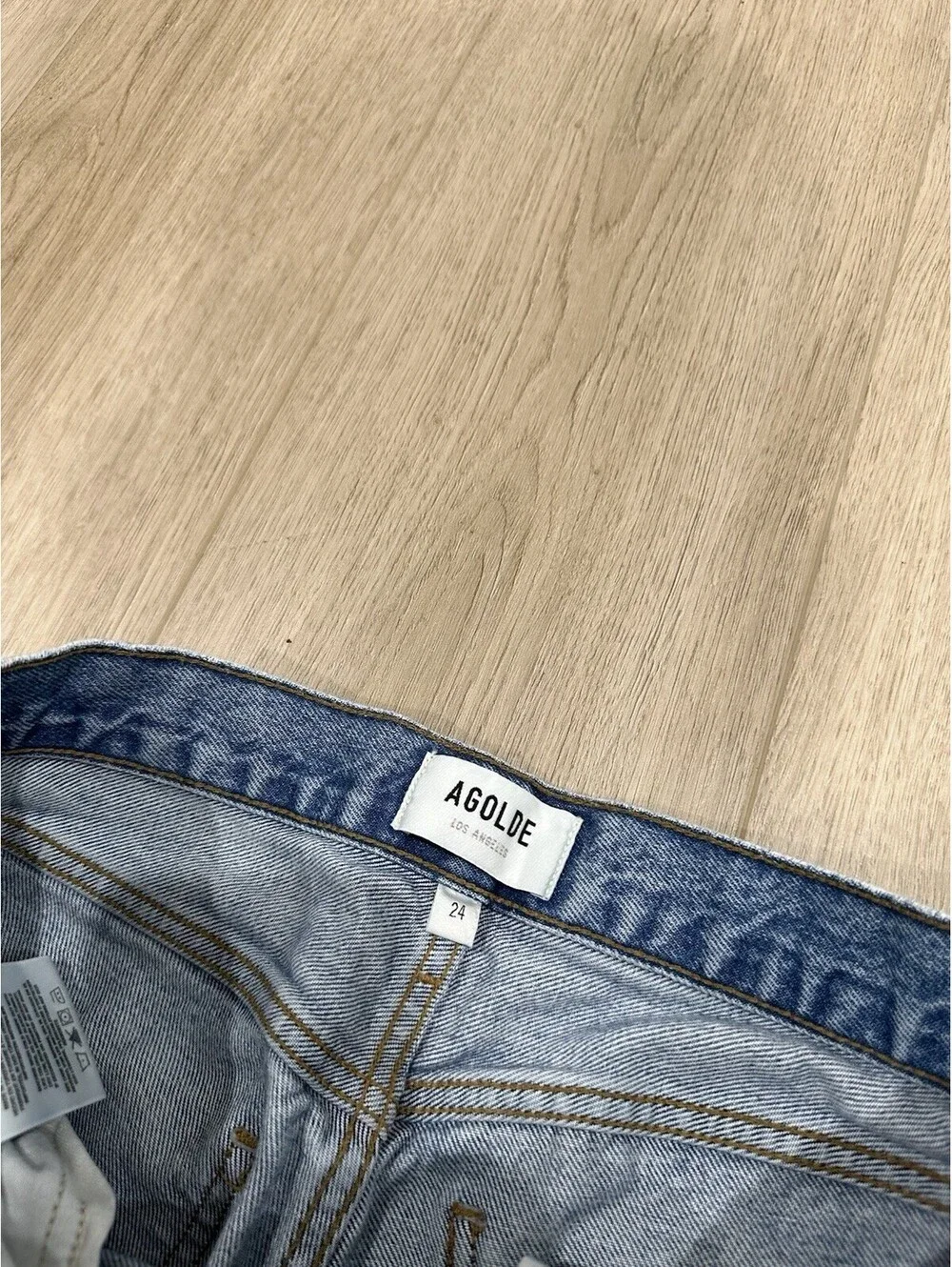 Agolde Amber Straight Jeans Blue Size 24